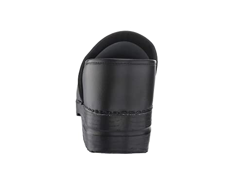 Sanita Pu-Coated Leather Professional Clogs For Men - Arch Support, Durable, Closed-Back Slip-On Shoes - Black, Mens 6.5-7 #TOP4