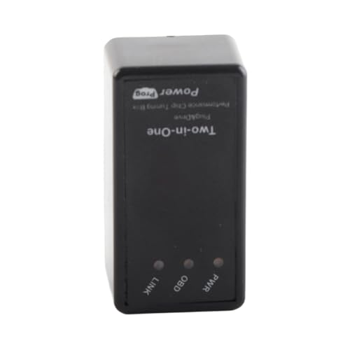 HUSHUI Caja de Sintonización de Chip Eco OBD2 de 16 Pines, Mejora la Potencia 35% 25% Eficiencia de 15%, con Ajuste Automático de Datos ECU, para Automoción de 12-24 V