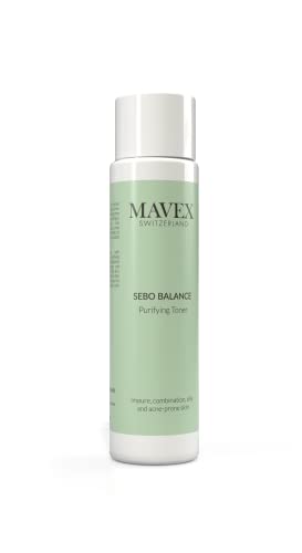 Mavex, Sebo Balance – Tónico Purifying, tónico facial sin alcohol con efecto astringente, exfoliante y limpiador, 200 ml