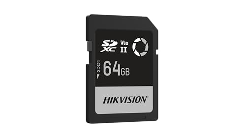 Image of HIKVISION V60 64GB SDXC SD Card | UHS-II U3 V60 | 250MB /s Read, 180MB /s Write Speed | 4K UHD Video & High-Speed Burst Shooting | Compitable with DSLR & Professional Cameras | Shockproof |3Yrs Warranty