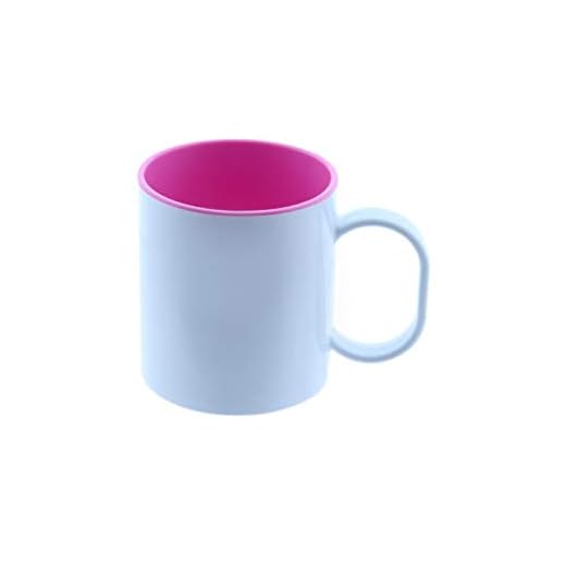Wonduu Taza Plástico Con Interior De Color Para Sublimación Rosa