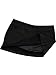 Casual Low-Rise Zipper Ruched High Stretch Slit Mini Skirt Skort for Women - Everyday Fashion Black