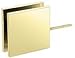 C.R. LAURENCE SGC186SC CRL Satin Chrome Square Wall Mount Movable Transom Clamp