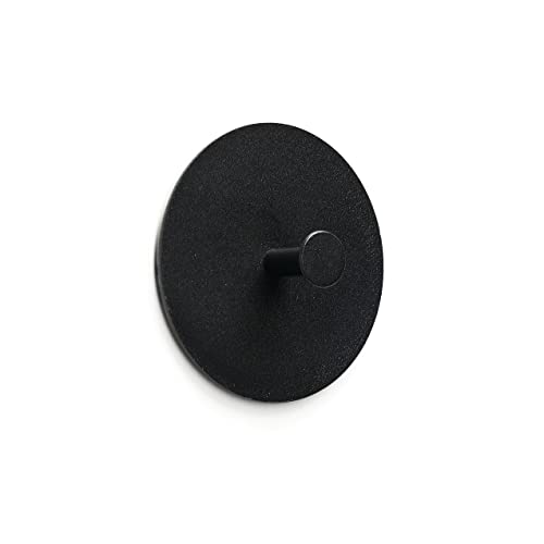 Bidetlity Gancho de pared negro de diseño nórdico gancho autoadhesivo ideal para baño cocina aseo toallero gancho perchero sin taladrar multicolor mate