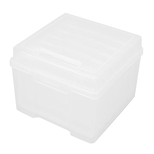balacoo Photo Case 5x7 Photo Storage Box Lids Art Supply Storage Organizer Compact and Easy to Find