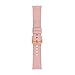 C2D JOY Leather & Silicone Mixed Strap Compatible with Garmin Venu (Sq/2/2S) vivoactive 3/4/4S Bands Replacement Watchband Quick Release Band 18mm Pink