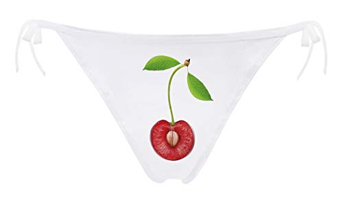 JINKAIJIA Women's Flirty Sexy Funny 3D Printed Low-waisted Tie string High elasticity Underpants...