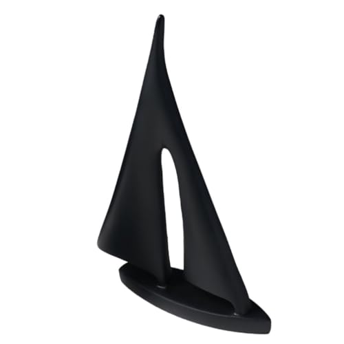 FOMIYES 1pc Resin Sailboat Ornament for Desktop Decor Abstract Minimalist Design Compact for Decoration and Stylish Nautical Accents