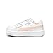 PUMA Kids Girls Carina Street Lace Up Sneakers Shoes - Pink, White - Size 4 M