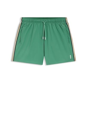 BOSS Men's Swim Shorts, Open Green 350, L