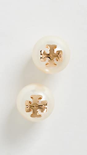 Image of Tory Burch Women's Moondance Pearl Stud Earrings