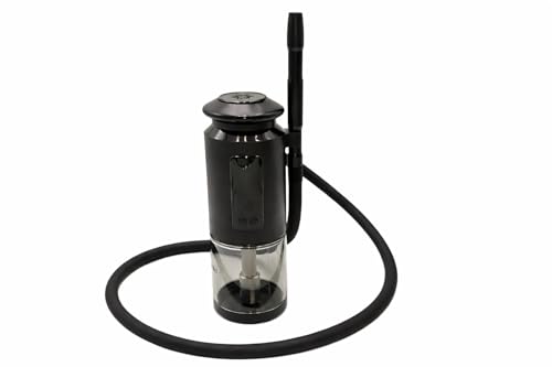 ehooke Mini Car Hookah – Portable Electronic Shisha, Cordless E-Hookah with Reusable Pods, Smart Screen & Temperature Control, Fire-Free & Coal-Free, USB Rechargeable Electric Hookah with Travel Bag for Car, Home & Travel