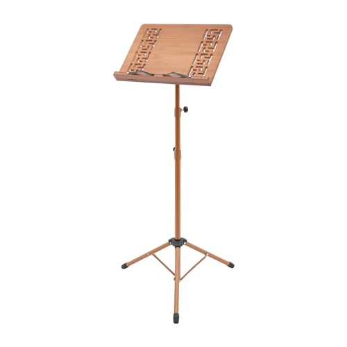 Music Stand & Sheet Music Stand, Adjustable Height 27.5-70.8in Folding Stand with Wooden Bookplate, Portable Music Sheet Holder for Piano Violin Guitar and School Orchestra Use