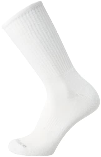 New Balance Men's Athletic Arch Compression Cushion Comfort Crew Socks (10 Pack), Size 6-12.5, White #TOP5