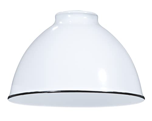 Image of B&P Lamp Industrial Style Metal Dome Shades (White)