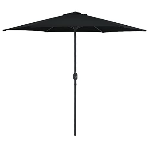 Parasol de marché stable 270x246 cm avec mât alu pour jardin et terrasse