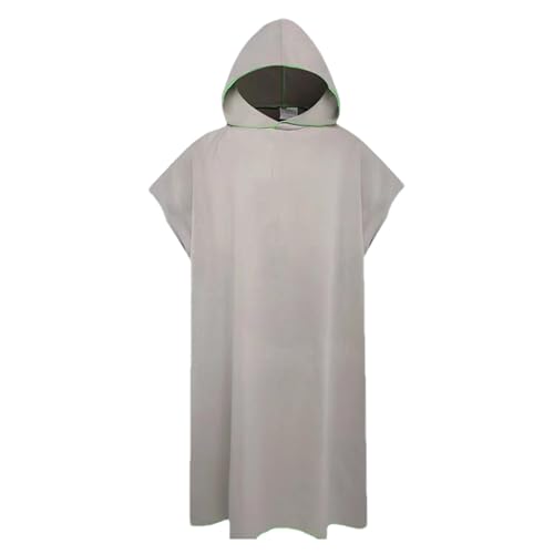 Toalla de baño con capucha poncho portátil evita frío al salir del agua 2