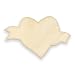 Heart Wood Shape Cutout, Wood Craft Shape, Unfinished Wood, DIY Project. All Sizes Available, Small to Big. Made in the USA. 6 X 6 INCHES