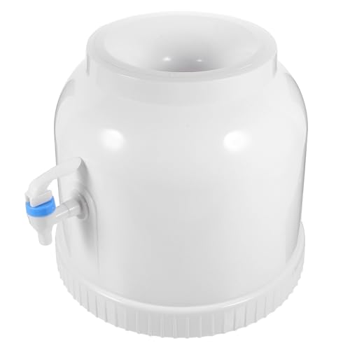 IMUSINICE Dispensador de Agua de Encimera Blanco Diseño Versátil y Plástico Resistente para Oficina y Hogar, Soporte para Botellas de Agua y Enfriador