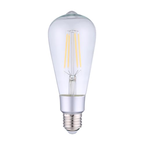 Shelly Vintage ST64 Lampadina LED Smart Wi-fi a Controllo Vocale, Compatibile con Alexa e Google Home, Dimmerabile, 750lmn di intensità Luminosa, Attacco E27