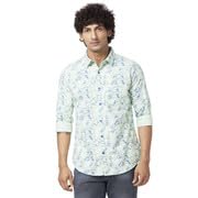 Image of Spykar Men's Regular Fit N /A Full Sleeve Printed Casual Shirts