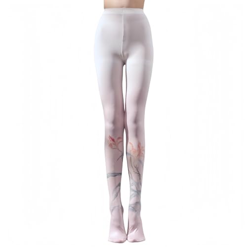 Image of Sahabowi Women's Sheer Tights, Digital Print Designs Stockings
