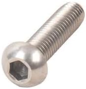 6mm Button Head Bolts / Screws (10 Pack) M6 x 35mm A2 Stainless Steel Socket Allen Key Dome Head Bolt Free UK Delivery