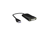 XtremPro USB 3.0 to DVI Multi-Display Adapter External USB Video Graphics Card for PC and Mac Support Microphone & Earphone 2048 X 1152 - Black (11056)