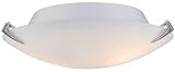 stack exchange redis Lite Source LS de Steel with Frost Glass, 5337ps/fro Nick Flush Mount Lite, pulido de 12 inch Dia metros