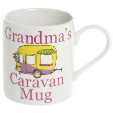 The Leonardo CollectionGrandma's Caravan Mug Novelty Gift Boxed, Ceramic, White, 1 Count (Pack of 1)