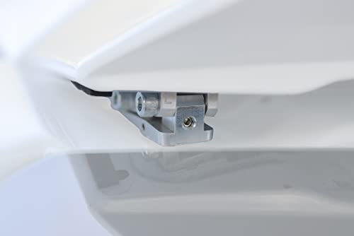 Replacement for 2016-2021 Honda Civic Hatchback Models | Anodized Silver Rear Roof Wing Spoiler Riser Extender Kit