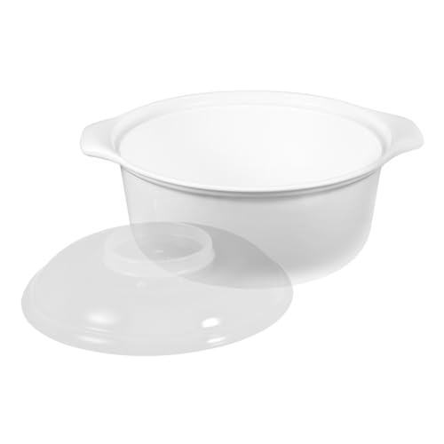 PERSELOSO 電子レンジ対応食品グレードプラスチック製大容量蒸し器 多機能加熱調理器具 家用米飯調理 野菜蒸しに
