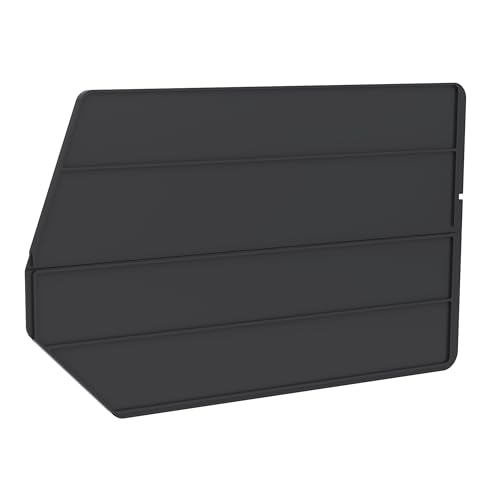 Image of Akro-Mils 40270 Plastic Length Dividers for AkroBins Stackable Storage Bins Model 30270, Custom Storage Inserts for Tools, Crafts & Supplies, 6-Pack, Black