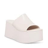 Minshluu Womens Platform Wedge SIides Sandals Open Toe Slip on Lightweight Wedges Sandal