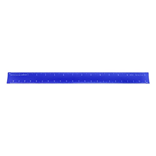 Image of Alumicolor 30-cm Aluminum Metric Mechanical Hollow Scale for School, Office, Art and Drafting, 30CM, Blue