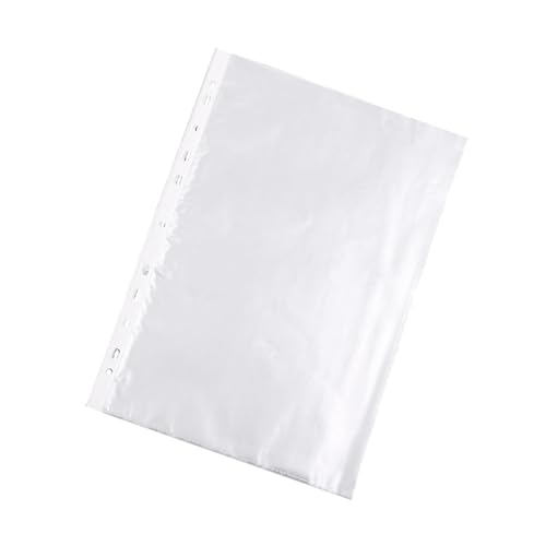 Hojas perforadas 11 orificios STOBOK fundas transparentes 5c para carpetas de anillas