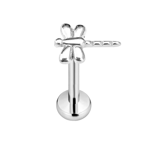 TAEILRERIN New 2026 Astm Titanium Snake Bee Drop Threadless Piercing Moon Cross Push In Labret Stud Flower Leaf Pin Daith Conch Earring 16G Jewelry Fashion Accessories Creative Gift