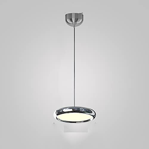 Suspension LED restaurant miroir en argent lustre luxe nordique