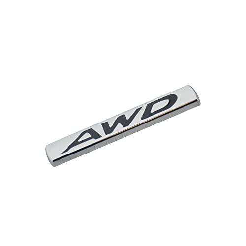 Emblema AWD de metal 3D cromado negro para la puerta trasera de tu coche 2