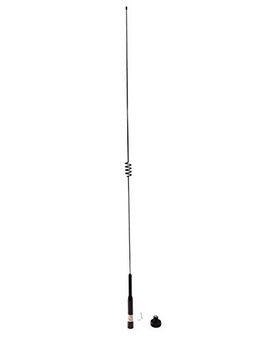 Anteenna TW-BB-5 Ham Mobile Antenna with UHF Male Connector 144/440MHz VHF/UHF 2m/70cm Max Powr 120W 1 PC Free Black Color of Adaptor Connector NMO to UHF Female (SO-239)