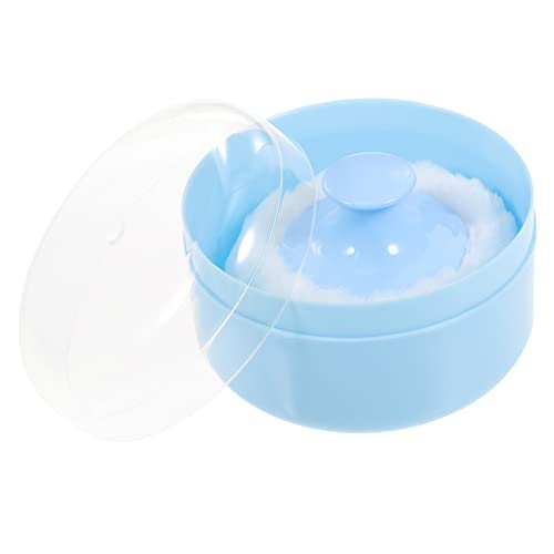 VALICLUD 1 set Fluffy Talcum Powder Puff Container for Easy One Handed Operation Special Design Minimizes Powder Loss