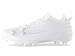 Under Armour Men's Blur Smoke Suede 2.0 MC, (101) White/White/Metallic Silver, 10, US
