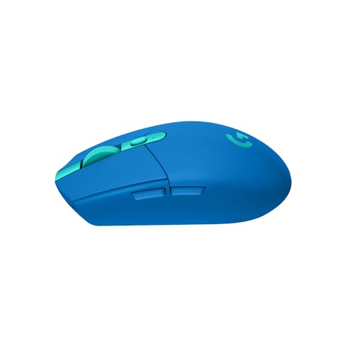 305 LIGHTSPEED Mouse Gaming Wireless, Sensore 12K HERO, 12.000 DPI, Design Leggero, 6 Pulsanti Programmabili, Batteria 250 Ore, Memoria Integrata, PC/Laptop, Blu - Mouse gaming - Immagine 8