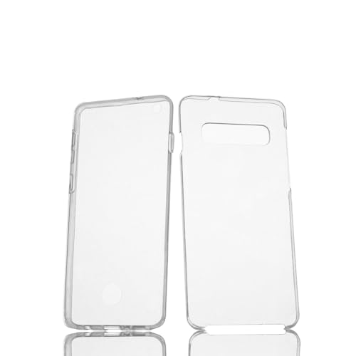 Max Power Digital Funda 360º para móvil Samsung Galaxy S10 Silicona Transparente - Carcasa Resistente Full Body Delantera y Trasera Doble Cara Completa Entera (Samsung Galaxy S10)
