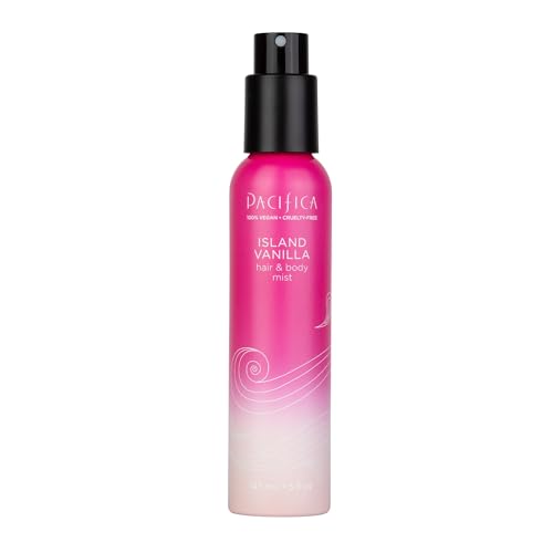 Image of Pacifica Hair Mist Perfume & Full Body Spray for Women - Island Vanilla Body Mist Fragrance w /Sugar, Vanilla & Sandalwood Clean Beauty Alcohol-Free, Vegan & Cruelty-Free, 5 oz