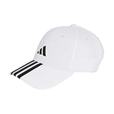 adidas Unisex Adulto Bball 3S New Logo Hat, White/Black, S-M