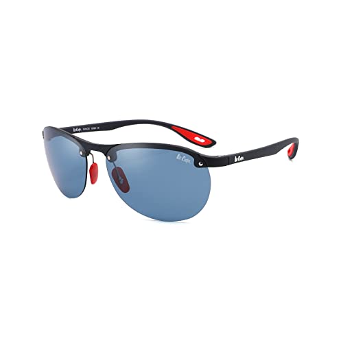 Preisvergleich Produktbild Lee Cooper Mens fashion Polarised Sunglasses Single Blue Lens (LC1020C02)