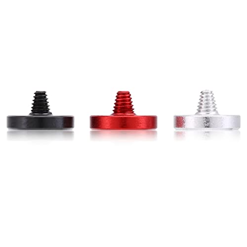 Botones Universales de Liberación del Obturador de la Cámara de Aleación de Aluminio, Juego de 3 con Superficie Cóncava, Compatibles con la Mayoría de Las Cámaras DSLR