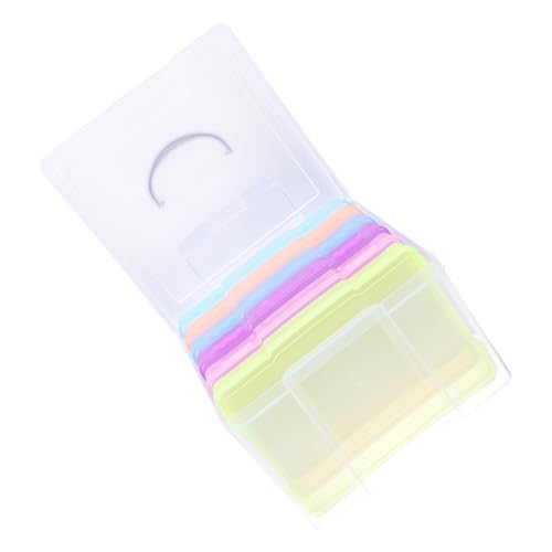 DOITOOL Greeting Card Storage Box Photo Organizer Compact Plastic Container Lid