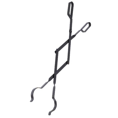 IMIKEYA Pince à Bûches Métal Pince à Cheminée pour Usage Intérieur et Extérieur Facile à Manipuler